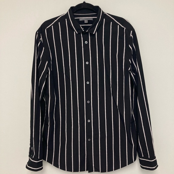 John Varvatos David Bowie pinstripe shirt. Size MEDIUM. - Picture 6 of 10